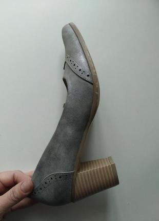 Новые женские серые туфли размер 37  grands boulevard's5 фото
