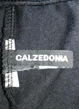 Лосины леггинсы calzedonia с сеточкой и кожей6 фото