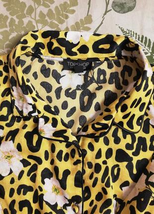 Фирменная крутая блуза в пижамном стиле topshop6 фото