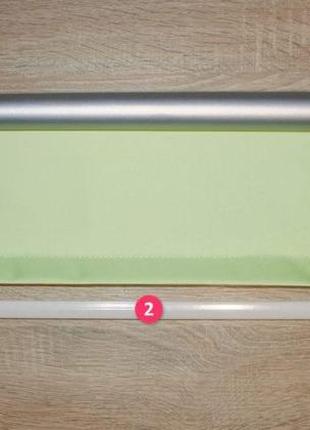 Тканеві ролети oasis блекаут срібло – колір ваниль  (ширина 40 см , висота 170 см)3 фото