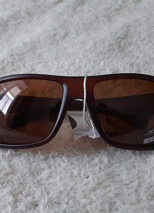 Cолнцезащитные очки мужские retro moda коричневая матовая оправа3 фото