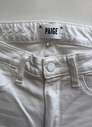 Белые джинсы с высокой посадкой paige оригинал!! скинни3 фото