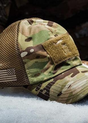 Тактическая бейсболка мультикам кепка камуфляж мультикам 5.11 american nine line drop line (multicam) one size multi cam мультикам