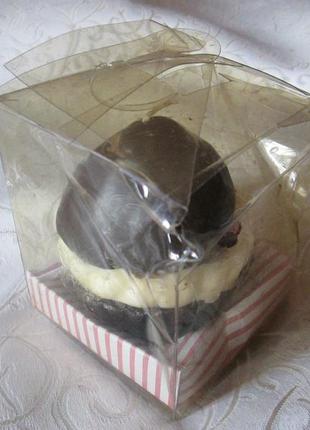 Свеча ароматизированная шоколадная . кекс с кремом6 фото