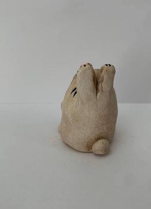 Скульптура керамическая, статуэтка из керамики, фигурка из керамики "заяц", "кролик"5 фото