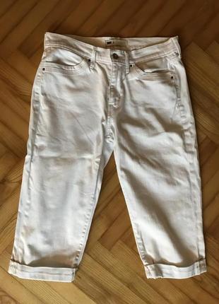 Levi’s, белые джинсовые капри! р.-291 фото