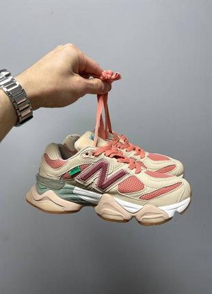 Красивейшие женские кроссовки new balance 9060 inside voices penny cookie pink бежевые с розовым4 фото