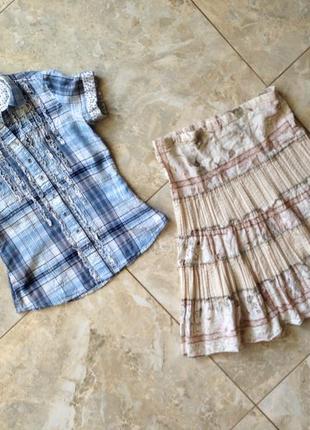 Стильний комплект блуза   спідничка xs💕