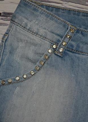S фирменные крутые яркие джинсовые шорты шортики с потертостями4 фото