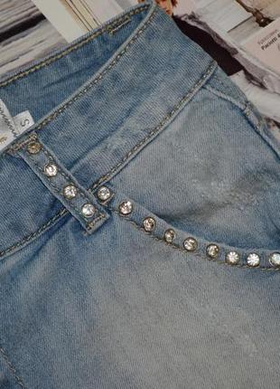 S фирменные крутые яркие джинсовые шорты шортики с потертостями5 фото