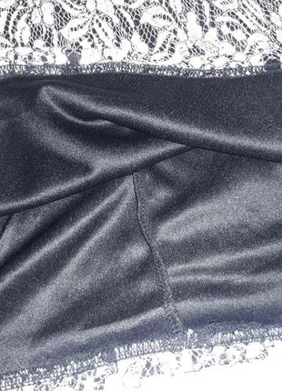 Бомбезное кружевное платье-комбинезон топ и юбка6 фото