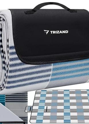 Килимок покривало водонепроникний для пікніка та пляжу xxl 200x200 см trizand 21077 польща