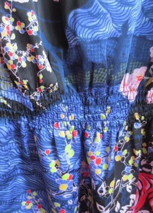 Распродажа! яркая легкая летняя блуза-туника. фрирменная david by h&amp;m. женская3 фото
