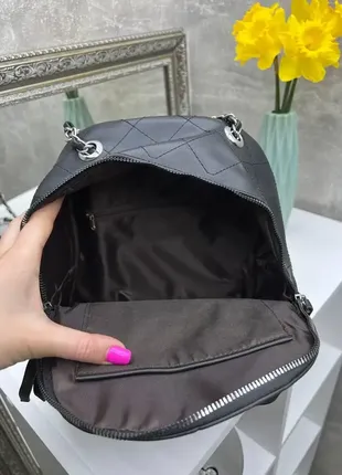 Черный - сумка-рюкзак - стильный, молодежный и удобный, на молнии7 фото