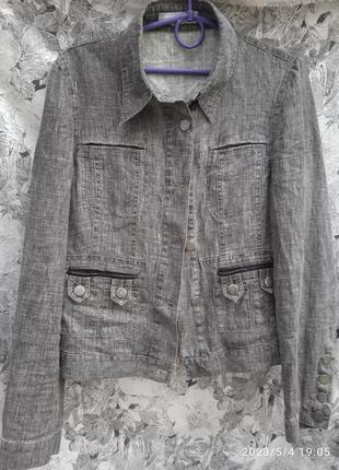 Легкий жакет-куртка-99%лений від saopaulo2 фото