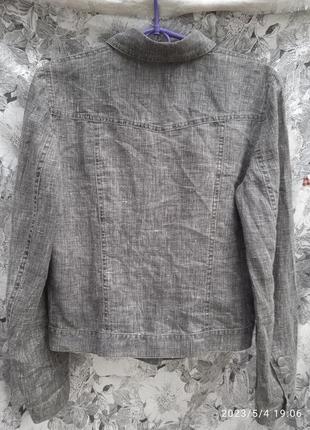 Легкий жакет-куртка-99%лений від saopaulo6 фото
