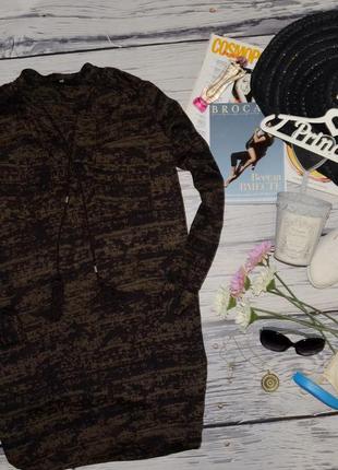 М-l h&m фирменная женская натуральная туника платье с пагонами