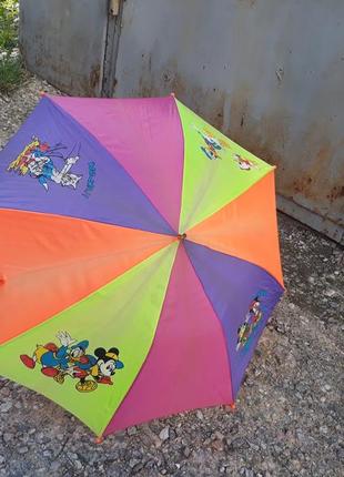 Зонт детский цветной с микимаусом , дональд дак , том и джери дисней механика-автомат1 фото