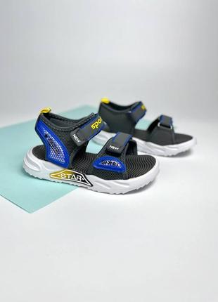 Классные босоножки спортивные на мальчика - детские фирменные сандалии9 фото