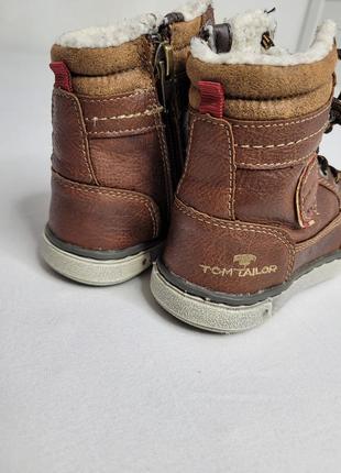Ботинки ботинки зимние кожаные 17 см 26 размер3 фото