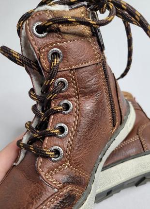 Ботинки ботинки зимние кожаные 17 см 26 размер8 фото