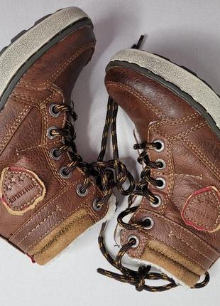 Ботинки ботинки зимние кожаные 17 см 26 размер7 фото