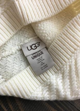 Cветлая шерстяная  шапка ugg2 фото