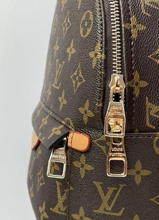 Сумка рюкзак у стилі louis vuitton palm springs backpack brown camel8 фото