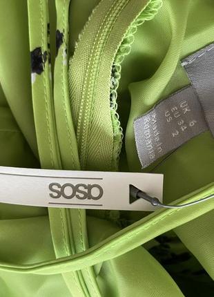 Салатовий атласний комбінезон asos.3 фото