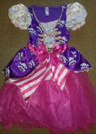 Карнавальное платье пиратки на 9-10лет