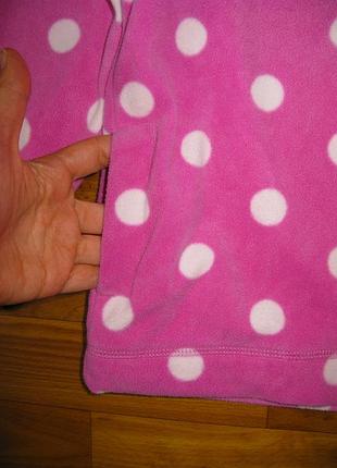 Яркая теплая флиска next на 5-6 лет 2