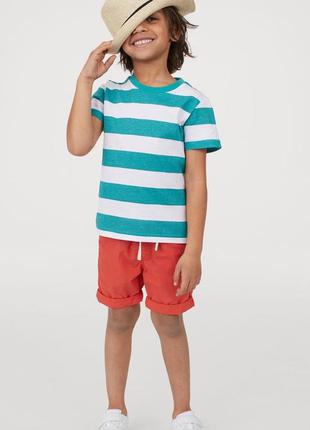 Котоновые шорты оранж 8/9 лет от h&m