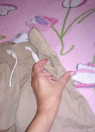 Котоновые шорты мальчику, беж 6/7 лет от h&m5 фото