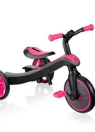 Трехколесный велосипед–трансформер globber explorer trike 4 в 1 fuchsia4 фото