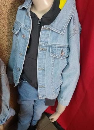 Куртка джинсовая на мальчика стильная2 фото