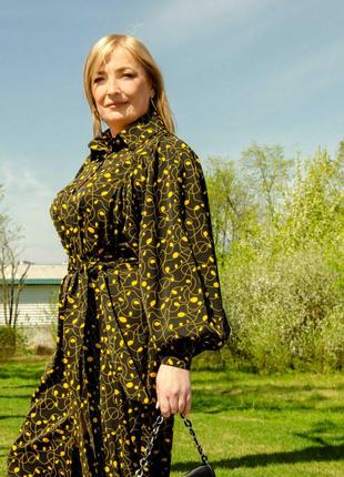 Платье из тонкой летней ткани софт. очень приятное к телу. 
🔺размеры 44 - 60  
🔻цена 1250 грн3 фото