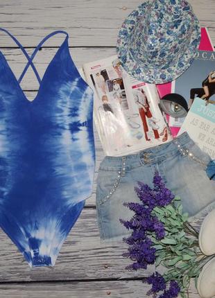 14/м-l фирменный женский крутой яркий стильный боди комбидрес разводы topshop топшоп