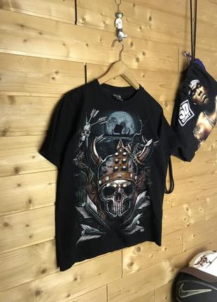 Vintage wild skull футболка