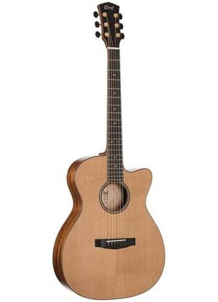 Акустична гітара зі звукознімачем cort flow-oc (natural satin)