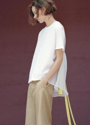 Комбинированная футболка zara