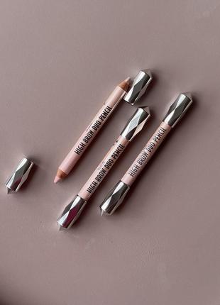 Подвійний олівець-хайлайтер benefit high brow duo5 фото