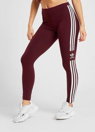 Женские лосины/леггинсы adidas originals 3-stripes trefoil leggings!1 фото