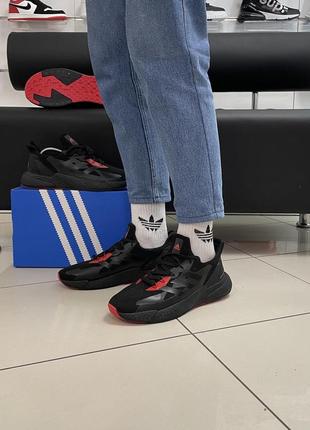 Кроссовки adidas x9000 l3 core black/red3 фото