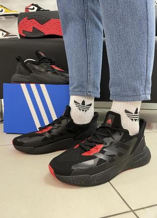 Кроссовки adidas x9000 l3 core black/red1 фото