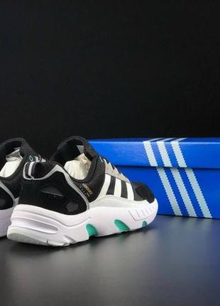 Чоловічі кросівки adidas чорна м'ята / спортивные кроссовки для города и занятий спортом адидас / кросівки чоловічі замшеві на кожен день4 фото