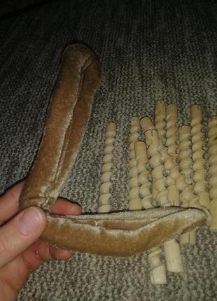 Бигуди для кудрей коклюшки без резинок и заколка для гульки