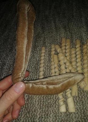 Бигуди для кудрей коклюшки без резинок и заколка для гульки