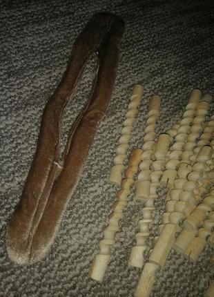 Бигуди для кудрей коклюшки без резинок и заколка для гульки