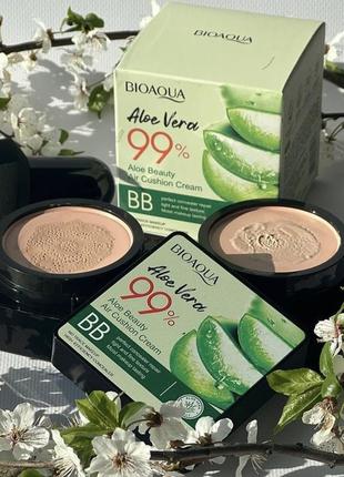 Кушон bioaqua aloe vera beauty air cushion no 1 (20 g) колір натуральний2 фото