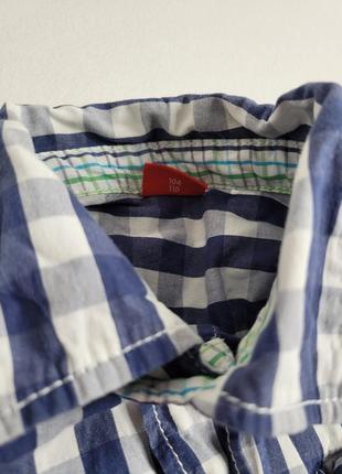 Рубашка рубашка коттон в клетку короткий рукав s.oliver4 фото